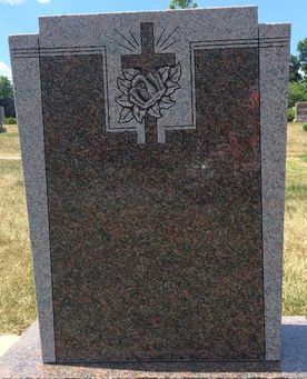 Granite Gravestone Monument in Fair Lawn memorial Cemetery in Bergen County NJ